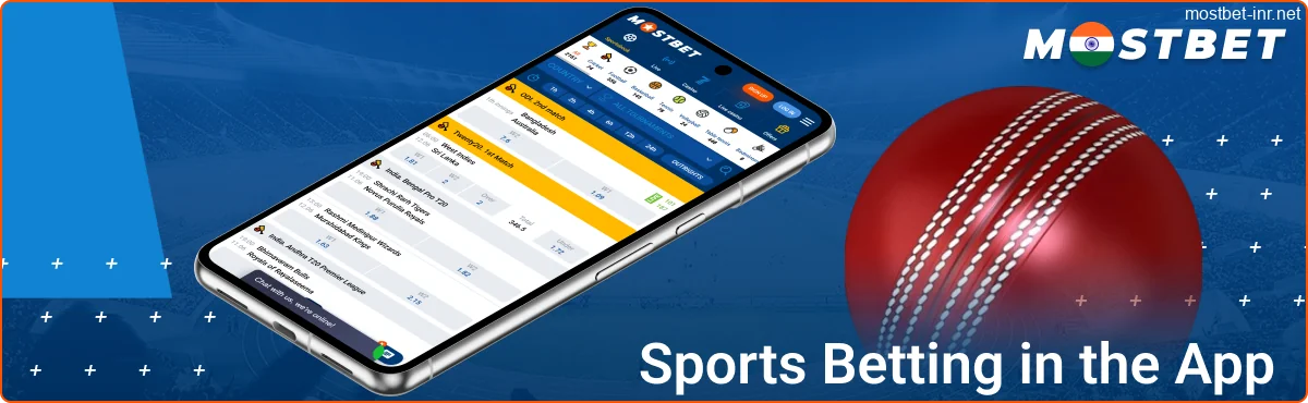 Sportsbook for Indian Bettors in the Mostbet App
