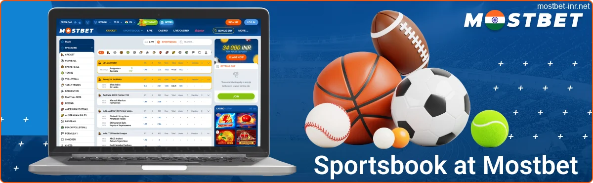 Sportsbook at Mostbet IN